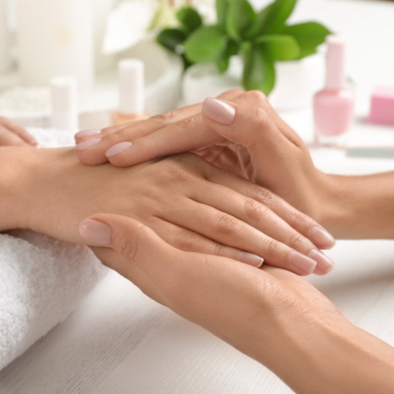 Jasmine Manicure w Gel Shellac on Top Jasmine Manicure w Gel Shellac on Top