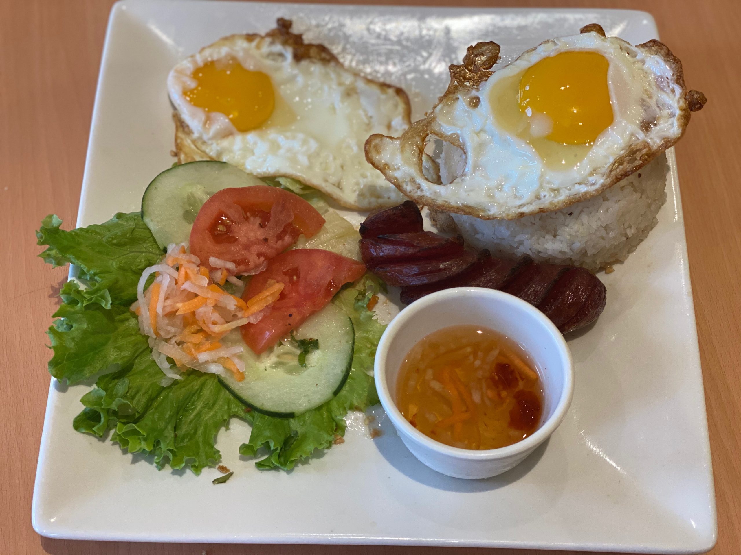 32. Rice with Eggs and Vietnamese Sausage 32. Rice with Eggs and Vietnamese Sausage