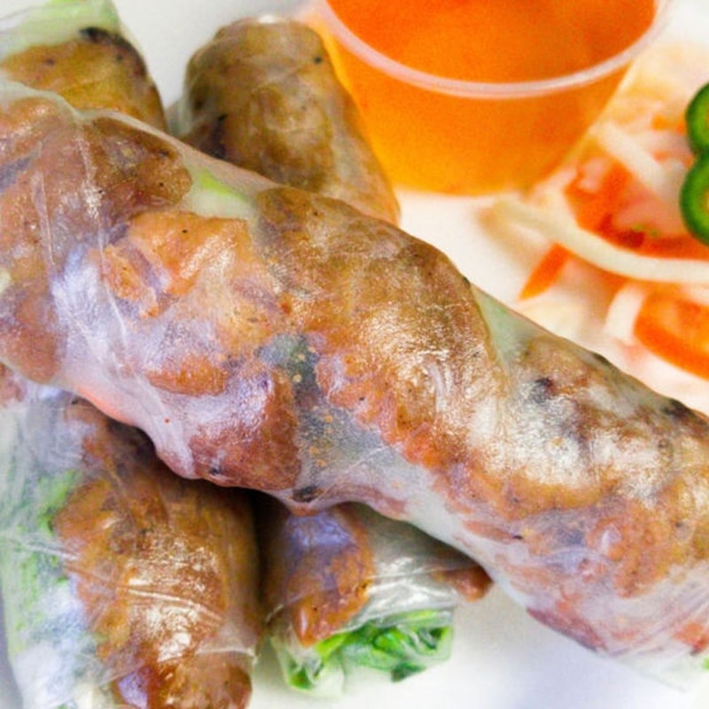 A3. Grilled Port Spring Rolls